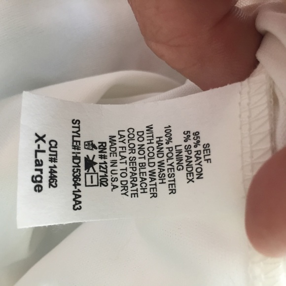 Pink Blush striped Coral/white/blue/pink v-neck - Picture 7 of 7